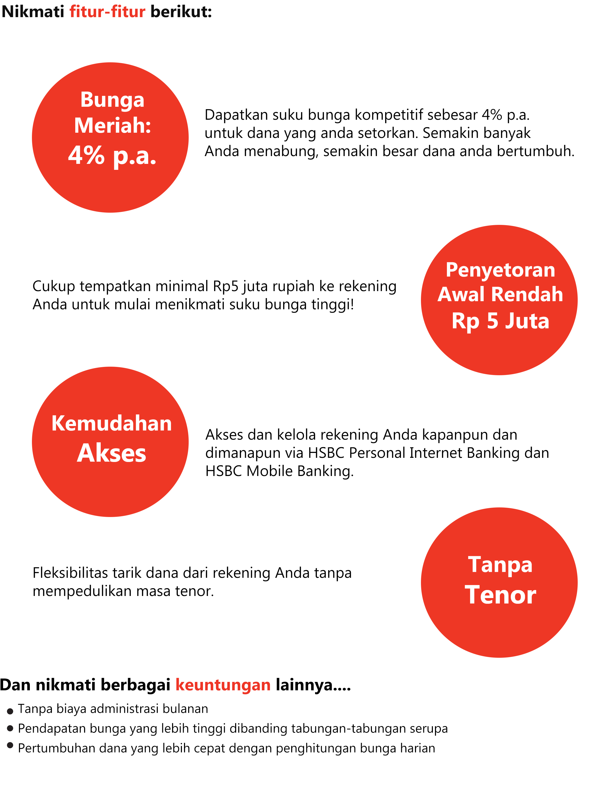 High Rate Savings HSBC Indonesia