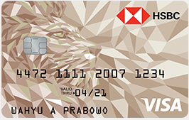 Front face of HSBC Gold card