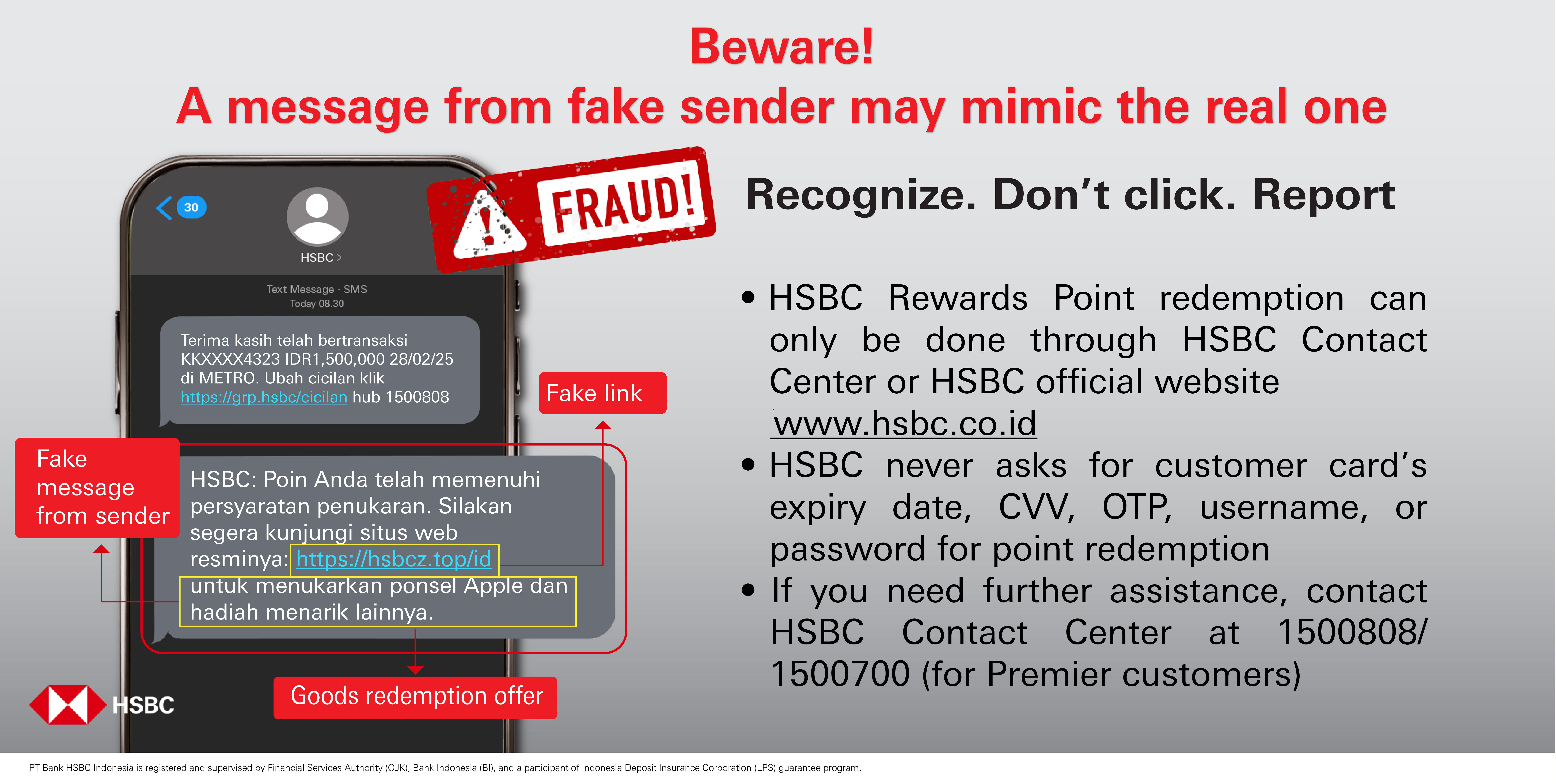 Fraud Warning Pop Up