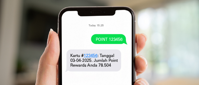 Informasi Poin Rewards HSBC melalui SMS